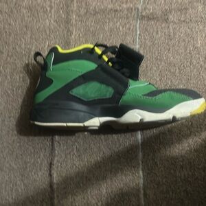 Green and black nike air